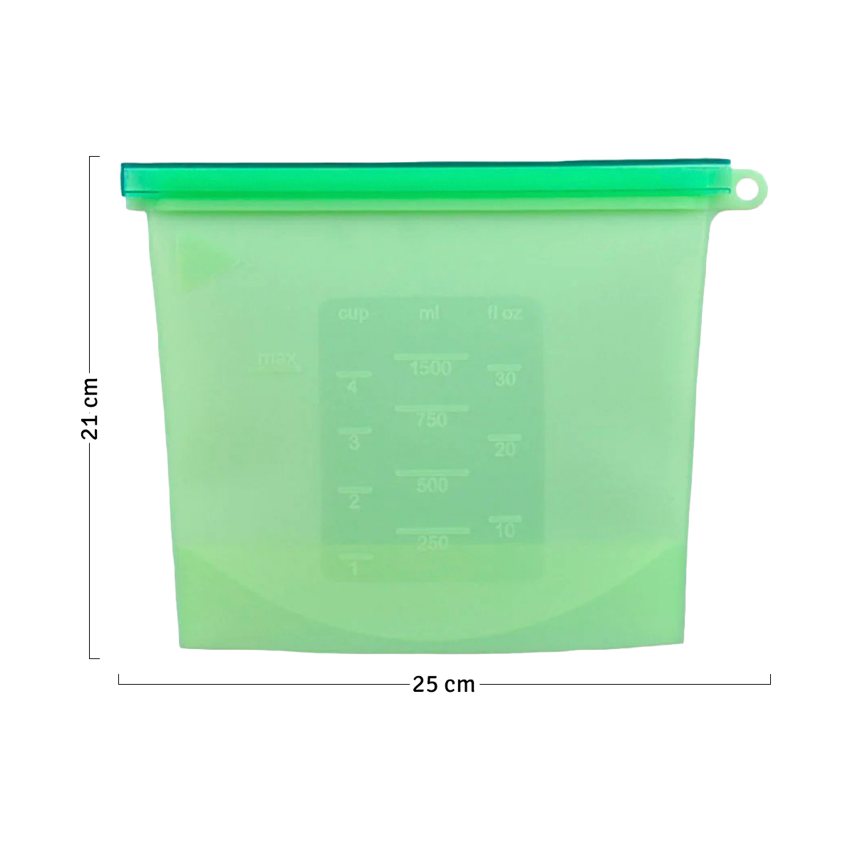 Bolsa Silicona 1500 ml Hermetica HE0233